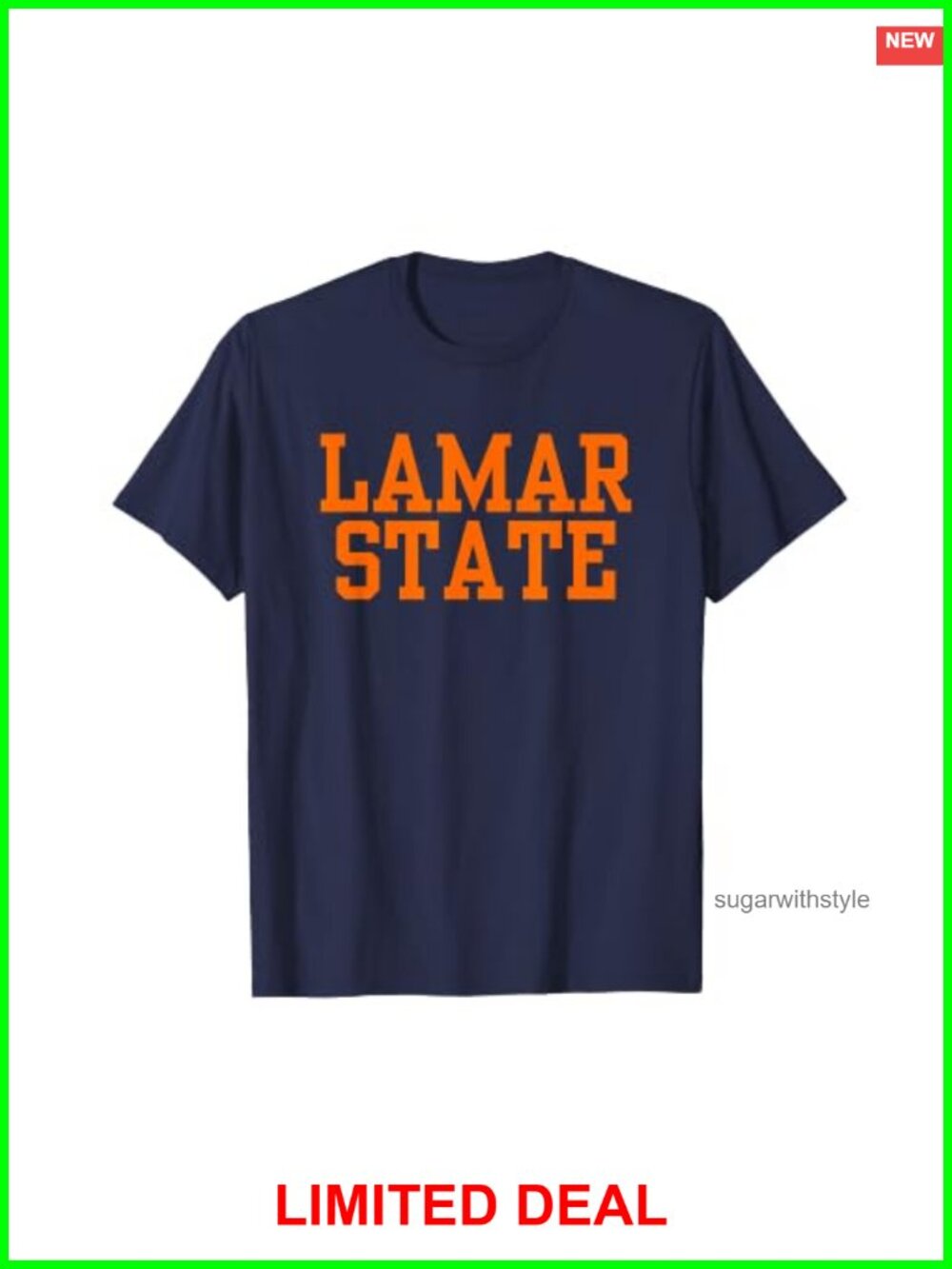Collegiate T-Shirt Cotton Classic Fit Double-Needle Hem Tee